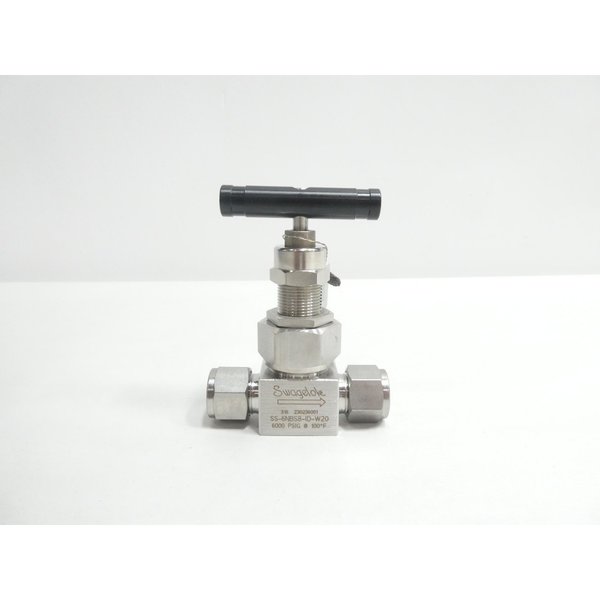 Swagelok MANUAL TUBE STAINLESS 6000PSI 1/2IN NEEDLE VALVE SS-6NBS8-ID-W20